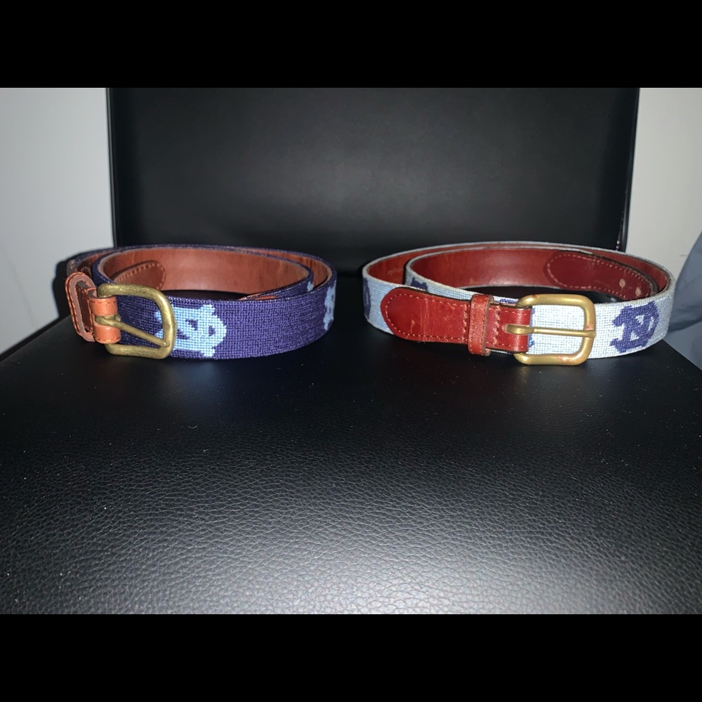 UNC Smathers & Branson Needlepoint Belt Size 36